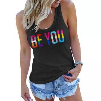 Be You Lgbt Flag Gay Pride Month Transgender Rainbow Lesbian Women Flowy Tank | Mazezy