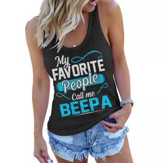 Beepa Grandpa Gift My Favorite People Call Me Beepa V2 Women Flowy Tank - Seseable