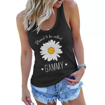 Blessed To Be Called Gammy Cute Daisy Flower Mothers Day Women Flowy Tank | Mazezy