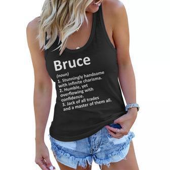 Bruce Definition Personalized Name Funny Birthday Gift Idea Women Flowy Tank | Mazezy