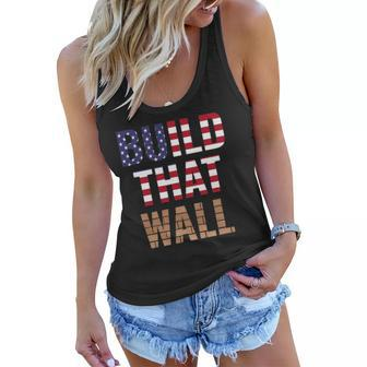 Build That Wall Pro Trump Women Flowy Tank | Mazezy