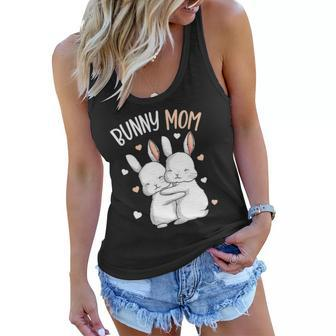 Bunny Mom Rabbit Love Girls Womens Women Flowy Tank | Mazezy