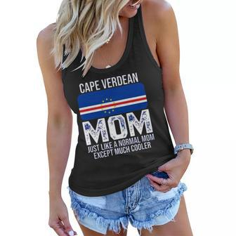 Cape Verdean Mom Cape Verde Flag Design For Mothers Day Women Flowy Tank | Mazezy UK