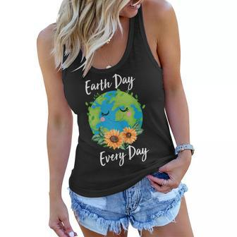 Cool Earth Day Sunflower Quote Earth Day For Kids Women Flowy Tank - Seseable