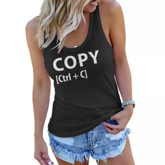 Copy Tee From Cut & Paste Collection Women Flowy Tank | Mazezy