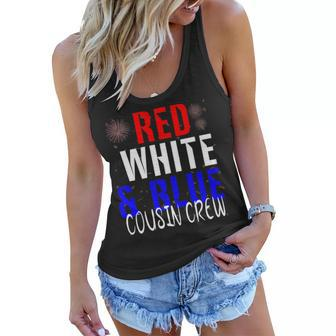 Cousin Crew 4Th Of July Funny Family Vacation Group Women Flowy Tank - Seseable