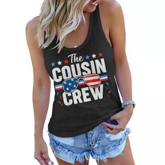Cousin Crew 4Th Of July Patriotic American Family Matching V8 Women Flowy Tank - Seseable