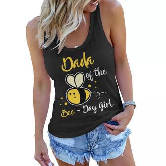 Dada Of The Bee Day Girl Birthday Party Women Flowy Tank - Seseable