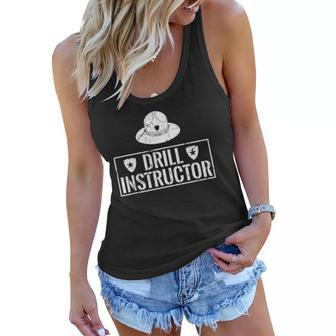 Drill Instructor For Fitness Coach Or Personal Trainer Gift Women Flowy Tank | Mazezy