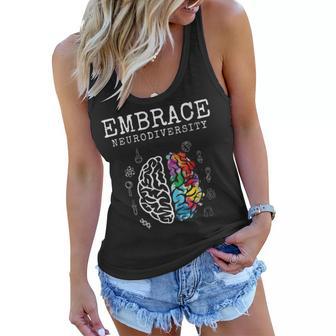 Embrace Neurodiversity Funny V2 Women Flowy Tank | Favorety UK