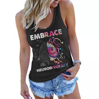 Embrace Neurodiversity Funny V4 Women Flowy Tank | Favorety