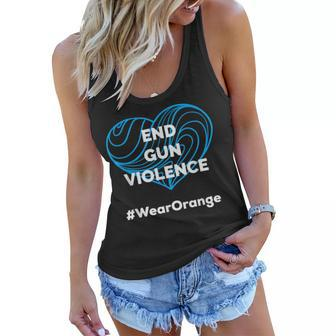 Enough End Gun Violence Wear Orange Women Flowy Tank | Mazezy