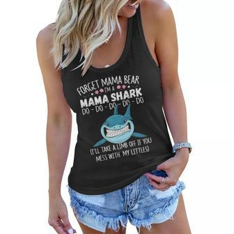 Forget Mama Bear Funny Im A Mama Shark Novelty Gift Women Flowy Tank | Mazezy