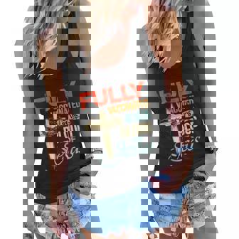 Fully Vaccinated By The Blood Of Jesus Faith Funny Christian Women Flowy Tank - Monsterry