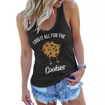 Funny Chocolate Chip Cookie Meme Quote 90S Kids Food Joke Women Flowy Tank | Seseable FR