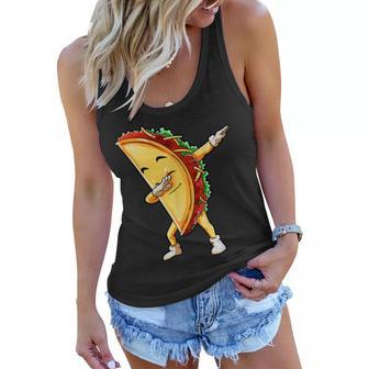 Funny Dabbing Taco Cinco De May Mexican Food Women Flowy Tank | Favorety DE