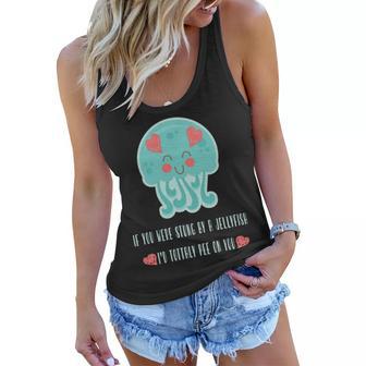 Funny Jellyfish Sting Valentines Day Gift For Love Women Flowy Tank | Favorety