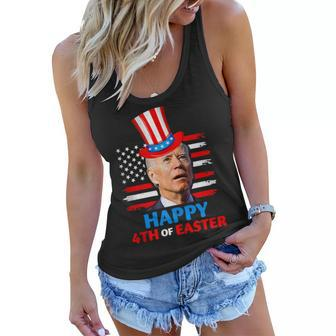 Funny Joe Biden Happy 4Th Of Easter Confused 4Th Of July Women Flowy Tank - Seseable