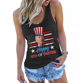 Funny Joe Biden Happy 4Th Of Easter Confused 4Th Of July Women Flowy Tank | Mazezy