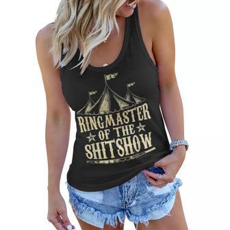 Funny Ringmaster Of The Shitshow Circus Staff Shit Show Women Flowy Tank | Favorety AU