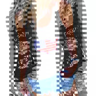 Go Shorty Its Your Birthday Stars And Stripes Sarcastic Women Flowy Tank - Seseable