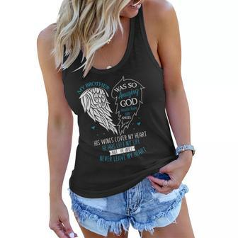 God Made My Brother An Angel In Heaven In Memory Bro Grief Women Flowy Tank | Mazezy
