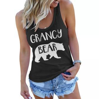 Grancy Grandma Gift Grancy Bear Women Flowy Tank - Seseable