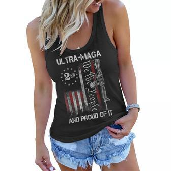 Gun Usa Flag Patriots Ultra Maga And Proud Of It Women Flowy Tank - Seseable