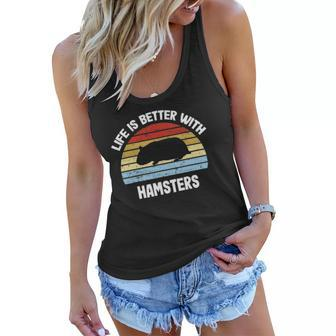 Hamster Life Is Better With Hamsters Women Flowy Tank | Mazezy