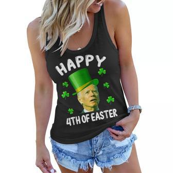 Happy 4Th Of Easter Funny Biden St Patricks Day Women Flowy Tank - Seseable