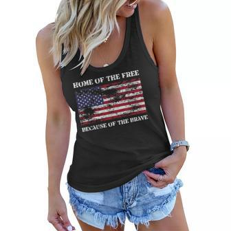 Home Of The Free Because Brave Grunge Women Flowy Tank | Mazezy