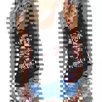 If You Aint First Youre Last Independence Day 4Th Of July Women Flowy Tank | Mazezy