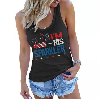 Im His Sparkler 4Th July Matching Couples For Her Women Flowy Tank - Seseable