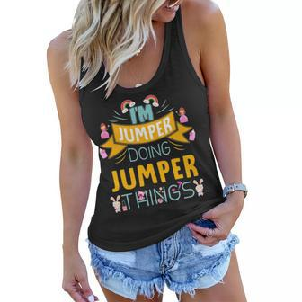 Im Jumper Doing Jumper Things Jumper Shirt For Jumper Women Flowy Tank - Seseable