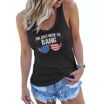 Im Just Here To Bang 4Th Of July Fireworks Director Women Flowy Tank | Mazezy