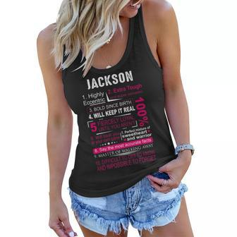 Jackson Name Gift Jackson Women Flowy Tank - Seseable