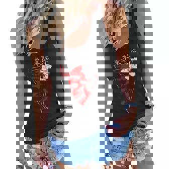 Japanese Demon Vaporwave I Aesthetic Art I Aesthetic Women Flowy Tank | Mazezy