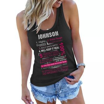 Johnson Name Gift Johnson V2 Women Flowy Tank - Seseable