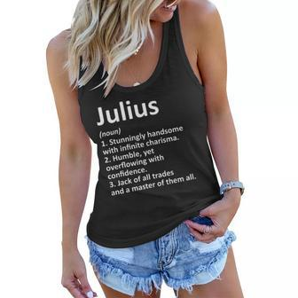 Julius Definition Personalized Name Funny Birthday Gift Idea Women Flowy Tank | Mazezy