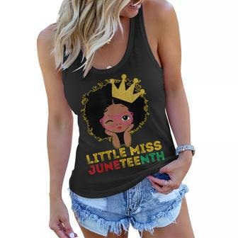 Juneteenth Is My Independence Day Black Girl Black Queen Women Flowy Tank - Seseable