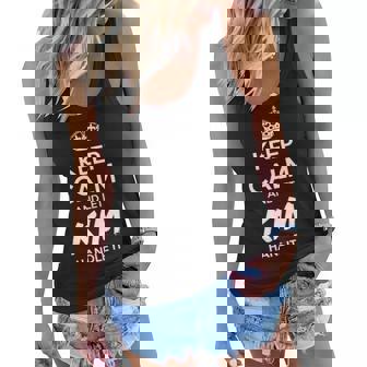 Kim Name Gift Keep Calm And Let Kim Handle It Women Flowy Tank - Seseable