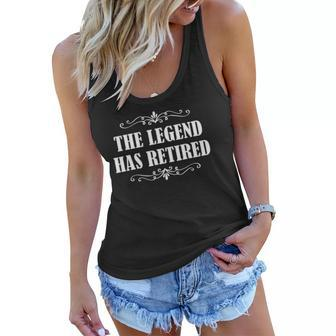Legdend Retired Funny Retirement 2022 Gift Mens & Womens Women Flowy Tank | Mazezy