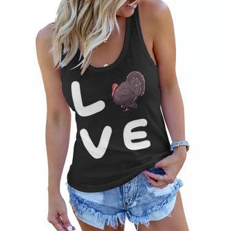 Love Turkeys Funny Turkey Thanksgiving 16 Shirt Women Flowy Tank | Favorety CA