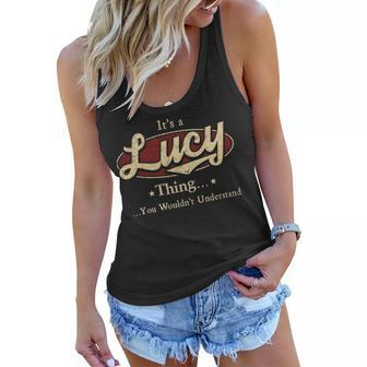 Lucy Shirt Personalized Name Gifts T Shirt Name Print T Shirts Shirts With Name Lucy Women Flowy Tank - Seseable