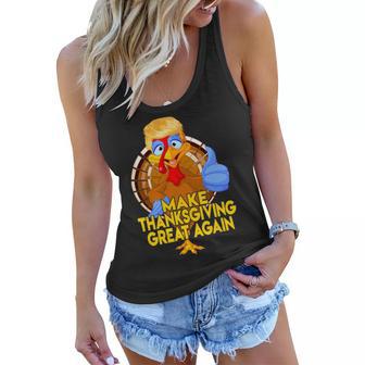 Make Thanksgiving Great Again Funny 2 Shirt Women Flowy Tank | Favorety CA