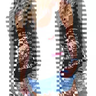 Maw Maw Grandma Gift Dont Mess With Mawmawsaurus Women Flowy Tank | Seseable CA