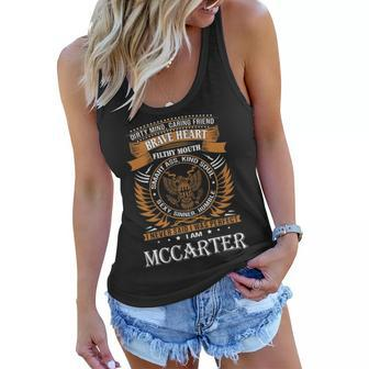 Mccarter Name Gift Mccarter Brave Heart Women Flowy Tank - Seseable