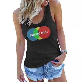Mixed Me Funny Colors Colouring Women Flowy Tank | Mazezy