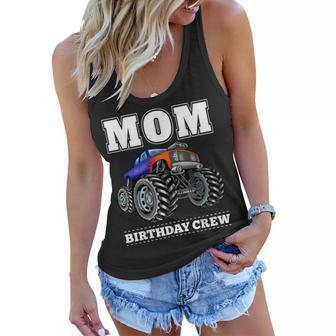 Mom Birthday Crew Monster Truck Theme Party Women Flowy Tank - Seseable