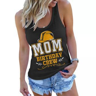 Mom Of The Birthday Boy Construction Crew Party Women Flowy Tank - Seseable